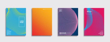 Vektör kapak tasarımları. Gelecekteki Poster şablonu. Smartphone modern arka plan ayarlamak.