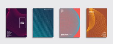 Vektör kapak tasarımları. Gelecekteki Poster şablonu. Smartphone modern arka plan ayarlamak.