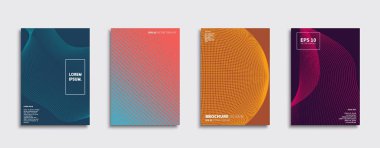 Vektör kapak tasarımları. Gelecekteki Poster şablonu. Smartphone modern arka plan ayarlamak.