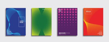 Vektör kapak tasarımları. Gelecekteki Poster şablonu. Smartphone modern arka plan ayarlamak.