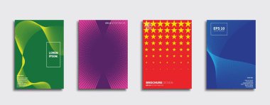 Vektör kapak tasarımları. Gelecekteki Poster şablonu. Smartphone modern arka plan ayarlamak.