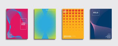 Vektör kapak tasarımları. Gelecekteki Poster şablonu. Smartphone modern arka plan ayarlamak.