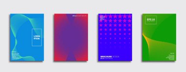 Vektör kapak tasarımları. Gelecekteki Poster şablonu. Smartphone modern arka plan ayarlamak.