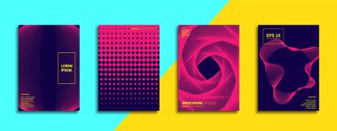 Vektör kapak tasarımları. Gelecekteki Poster şablonu. Smartphone modern arka plan ayarlamak.