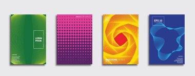 Vektör kapak tasarımları. Gelecekteki Poster şablonu. Smartphone modern arka plan ayarlamak.