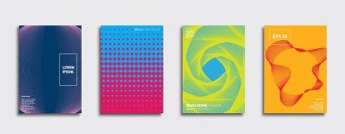 Vektör kapak tasarımları. Gelecekteki Poster şablonu. Smartphone modern arka plan ayarlamak.