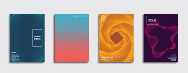 Vektör kapak tasarımları. Gelecekteki Poster şablonu. Smartphone modern arka plan ayarlamak.