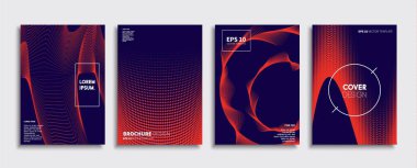 Vektör kapak tasarımları. Gelecekteki Poster şablonu. Smartphone modern arka plan ayarlamak.