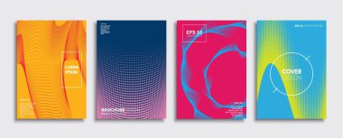 Vektör kapak tasarımları. Gelecekteki Poster şablonu. Smartphone modern arka plan ayarlamak.