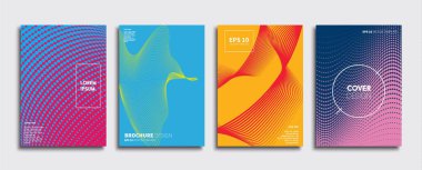 Vektör kapak tasarımları. Gelecekteki Poster şablonu. Smartphone modern arka plan ayarlamak.