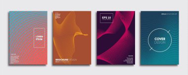 Vektör kapak tasarımları. Gelecekteki Poster şablonu. Smartphone modern arka plan ayarlamak.