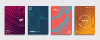 Vektör kapak tasarımları. Gelecekteki Poster şablonu. Smartphone modern arka plan ayarlamak.