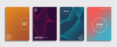 Vektör kapak tasarımları. Gelecekteki Poster şablonu. Smartphone modern arka plan ayarlamak.