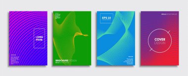 Vektör kapak tasarımları. Gelecekteki Poster şablonu. Smartphone modern arka plan ayarlamak.