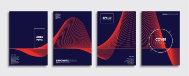 Vektör kapak tasarımları. Gelecekteki Poster şablonu. Smartphone modern arka plan ayarlamak.