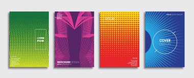 Vektör kapak tasarımları. Gelecekteki Poster şablonu. Smartphone modern arka plan ayarlamak.