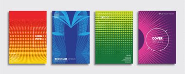 Vektör kapak tasarımları. Gelecekteki Poster şablonu. Smartphone modern arka plan ayarlamak.