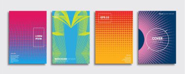 Vektör kapak tasarımları. Gelecekteki Poster şablonu. Smartphone modern arka plan ayarlamak.