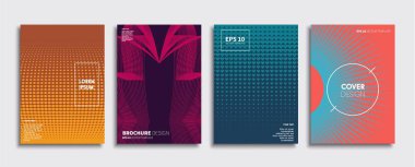 Vektör kapak tasarımları. Gelecekteki Poster şablonu. Smartphone modern arka plan ayarlamak.