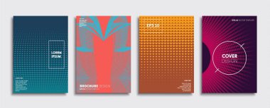 Vektör kapak tasarımları. Gelecekteki Poster şablonu. Smartphone modern arka plan ayarlamak.