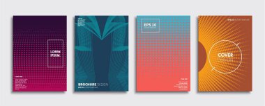 Vektör kapak tasarımları. Gelecekteki Poster şablonu. Smartphone modern arka plan ayarlamak.