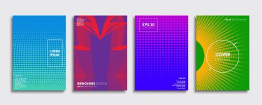 Vektör kapak tasarımları. Gelecekteki Poster şablonu. Smartphone modern arka plan ayarlamak.