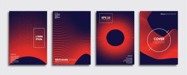 Vektör kapak tasarımları. Gelecekteki Poster şablonu. Smartphone modern arka plan ayarlamak.