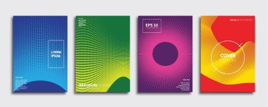 Vektör kapak tasarımları. Gelecekteki Poster şablonu. Smartphone modern arka plan ayarlamak.