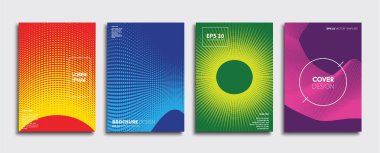 Vektör kapak tasarımları. Gelecekteki Poster şablonu. Smartphone modern arka plan ayarlamak.