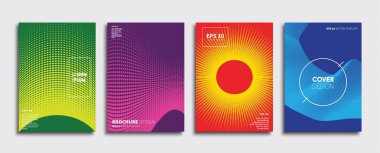 Vektör kapak tasarımları. Gelecekteki Poster şablonu. Smartphone modern arka plan ayarlamak.