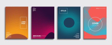 Vektör kapak tasarımları. Gelecekteki Poster şablonu. Smartphone modern arka plan ayarlamak.