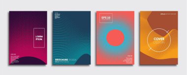 Vektör kapak tasarımları. Gelecekteki Poster şablonu. Smartphone modern arka plan ayarlamak.