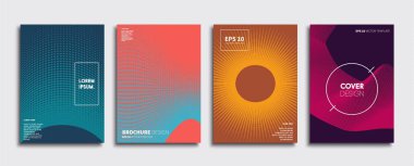 Vektör kapak tasarımları. Gelecekteki Poster şablonu. Smartphone modern arka plan ayarlamak.