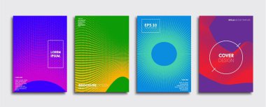 Vektör kapak tasarımları. Gelecekteki Poster şablonu. Smartphone modern arka plan ayarlamak.