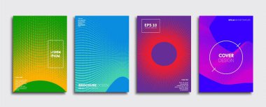 Vektör kapak tasarımları. Gelecekteki Poster şablonu. Smartphone modern arka plan ayarlamak.