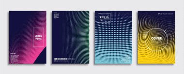 Vektör kapak tasarımları. Gelecekteki Poster şablonu. Smartphone modern arka plan ayarlamak.