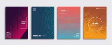 Vektör kapak tasarımları. Gelecekteki Poster şablonu. Smartphone modern arka plan ayarlamak.