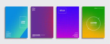 Vektör kapak tasarımları. Gelecekteki Poster şablonu. Smartphone modern arka plan ayarlamak.