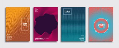 Vektör kapak tasarımları. Gelecekteki Poster şablonu. Smartphone modern arka plan ayarlamak.