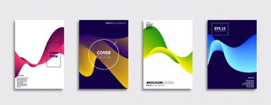 Vektör kapak tasarımları. Gelecekteki Poster şablonu. Smartphone modern arka plan ayarlamak.