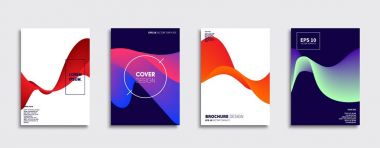 Vektör kapak tasarımları. Gelecekteki Poster şablonu. Smartphone modern arka plan ayarlamak.