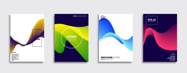 Vektör kapak tasarımları. Gelecekteki Poster şablonu. Smartphone modern arka plan ayarlamak.