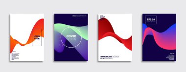 Vektör kapak tasarımları. Gelecekteki Poster şablonu. Smartphone modern arka plan ayarlamak.