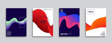 Vektör kapak tasarımları. Gelecekteki Poster şablonu. Smartphone modern arka plan ayarlamak.