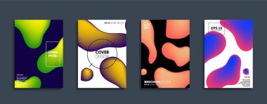 Vektör kapak tasarımları. Gelecekteki Poster şablonu. Smartphone modern arka plan ayarlamak.
