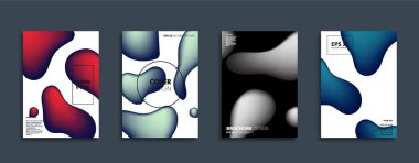 Vektör kapak tasarımları. Gelecekteki Poster şablonu. Smartphone modern arka plan ayarlamak.