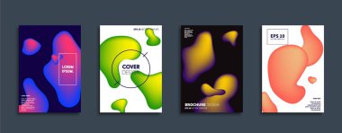 Vektör kapak tasarımları. Gelecekteki Poster şablonu. Smartphone modern arka plan ayarlamak.