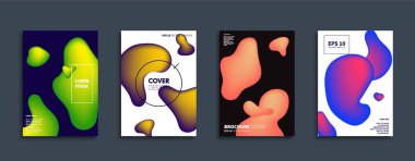 Vektör kapak tasarımları. Gelecekteki Poster şablonu. Smartphone modern arka plan ayarlamak.