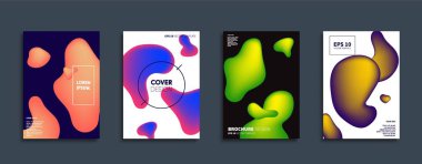 Vektör kapak tasarımları. Gelecekteki Poster şablonu. Smartphone modern arka plan ayarlamak.