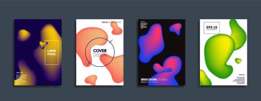 Vektör kapak tasarımları. Gelecekteki Poster şablonu. Smartphone modern arka plan ayarlamak.